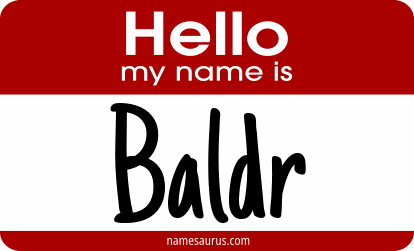 Hello my name is Baldr png download