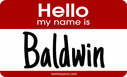 Hello my name is Baldwin png download