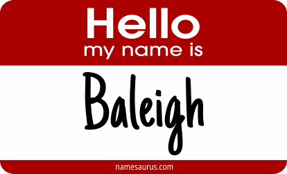 Hello my name is Baleigh png download