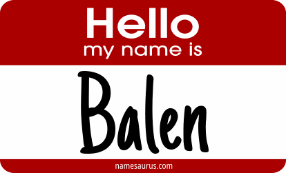 Hello my name is Balen png download