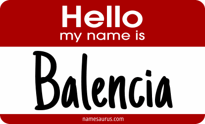Hello my name is Balencia png download