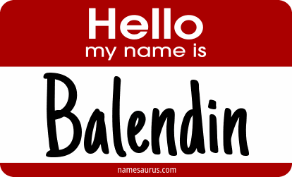 Hello my name is Balendin png download