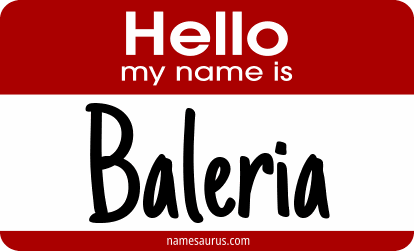 Hello my name is Baleria png download
