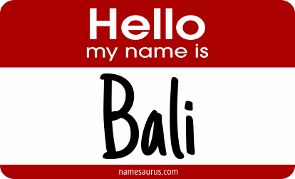 Hello my name is Bali png download