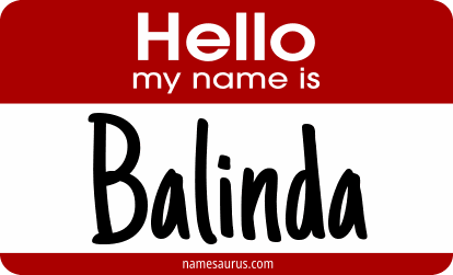 Hello my name is Balinda png download