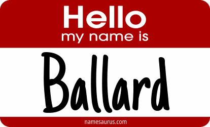Hello my name is Ballard png download