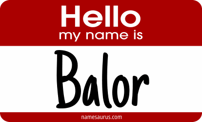 Hello my name is Balor png download