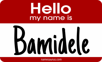 Hello my name is Bamidele png download
