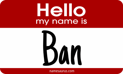 Hello my name is Ban png download