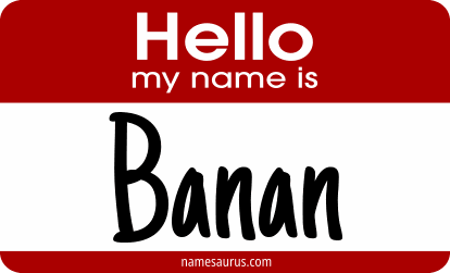 Hello my name is Banan png download