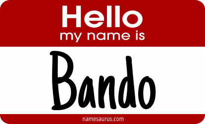Hello my name is Bando png download