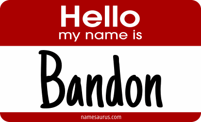 Hello my name is Bandon png download