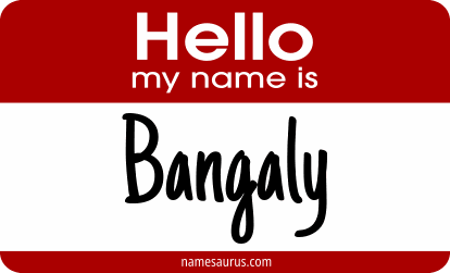 Hello my name is Bangaly png download