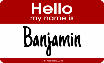 Hello my name is Banjamin png download
