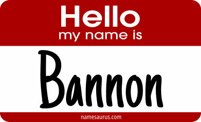 Hello my name is Bannon png download