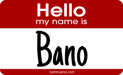 Hello my name is Bano png download