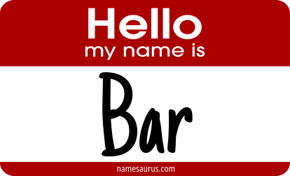 Hello my name is Bar png download