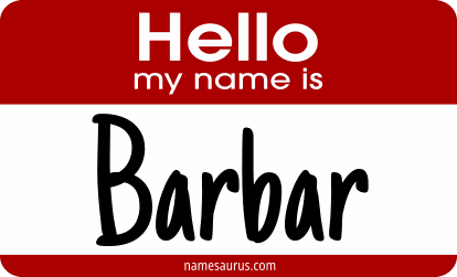 Hello my name is Barbar png download