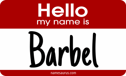 Hello my name is Barbel png download