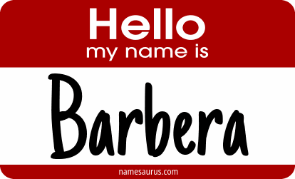 Hello my name is Barbera png download