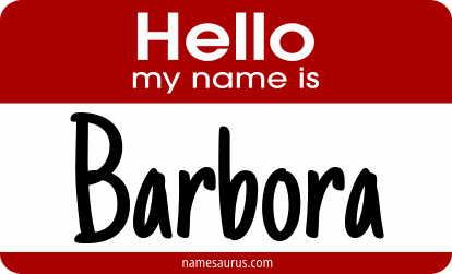Hello my name is Barbora png download