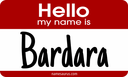 Hello my name is Bardara png download