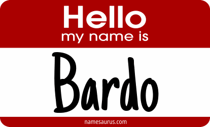 Hello my name is Bardo png download