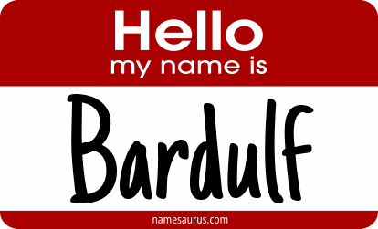 Hello my name is Bardulf png download
