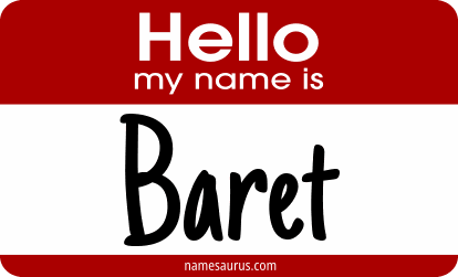 Hello my name is Baret png download