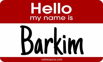 Hello my name is Barkim png download
