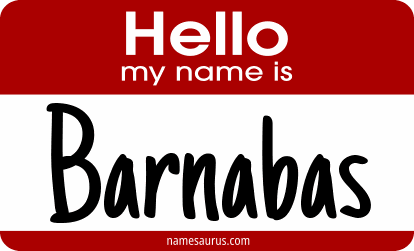 Hello my name is Barnabas png download