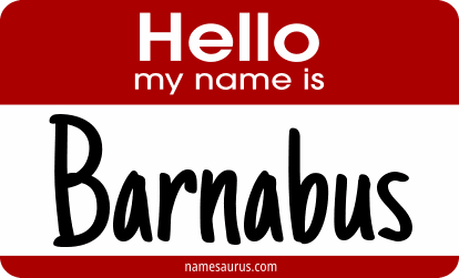Hello my name is Barnabus png download