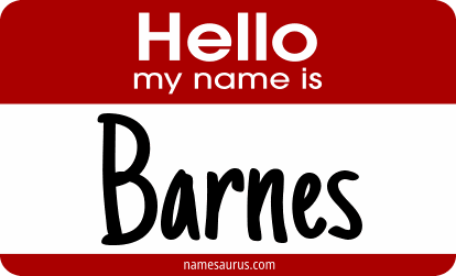 Hello my name is Barnes png download