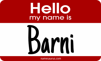 Hello my name is Barni png download
