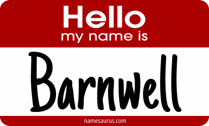 Hello my name is Barnwell png download
