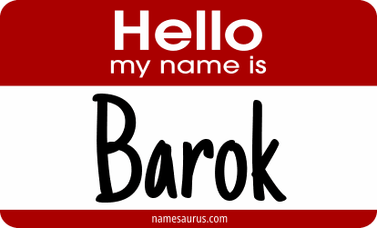 Hello my name is Barok png download
