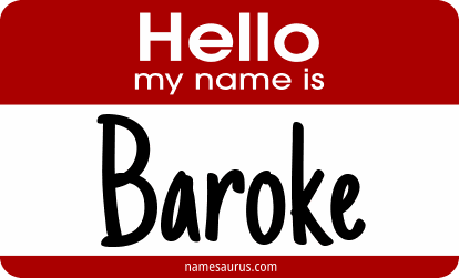 Hello my name is Baroke png download