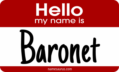 Hello my name is Baronet png download