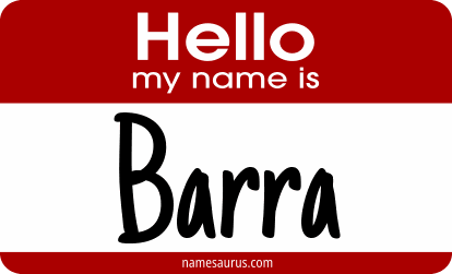 Hello my name is Barra png download