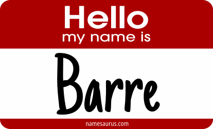 Hello my name is Barre png download