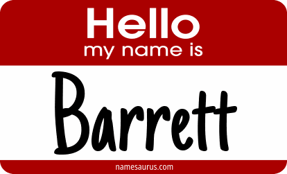 Hello my name is Barrett png download