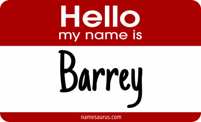 Hello my name is Barrey png download