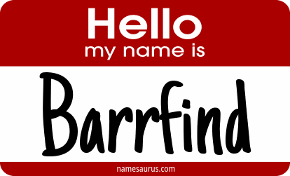 Hello my name is Barrfind png download