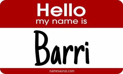 Hello my name is Barri png download
