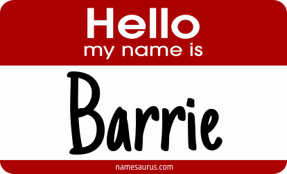Hello my name is Barrie png download