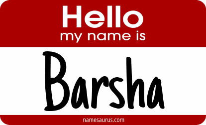 Hello my name is Barsha png download
