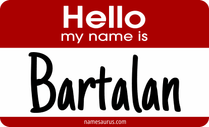 Hello my name is Bartalan png download