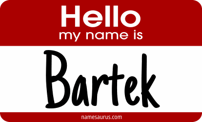 Hello my name is Bartek png download