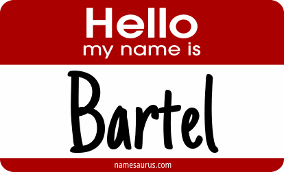 Hello my name is Bartel png download