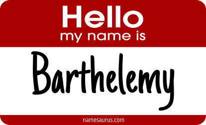 Hello my name is Barthelemy png download